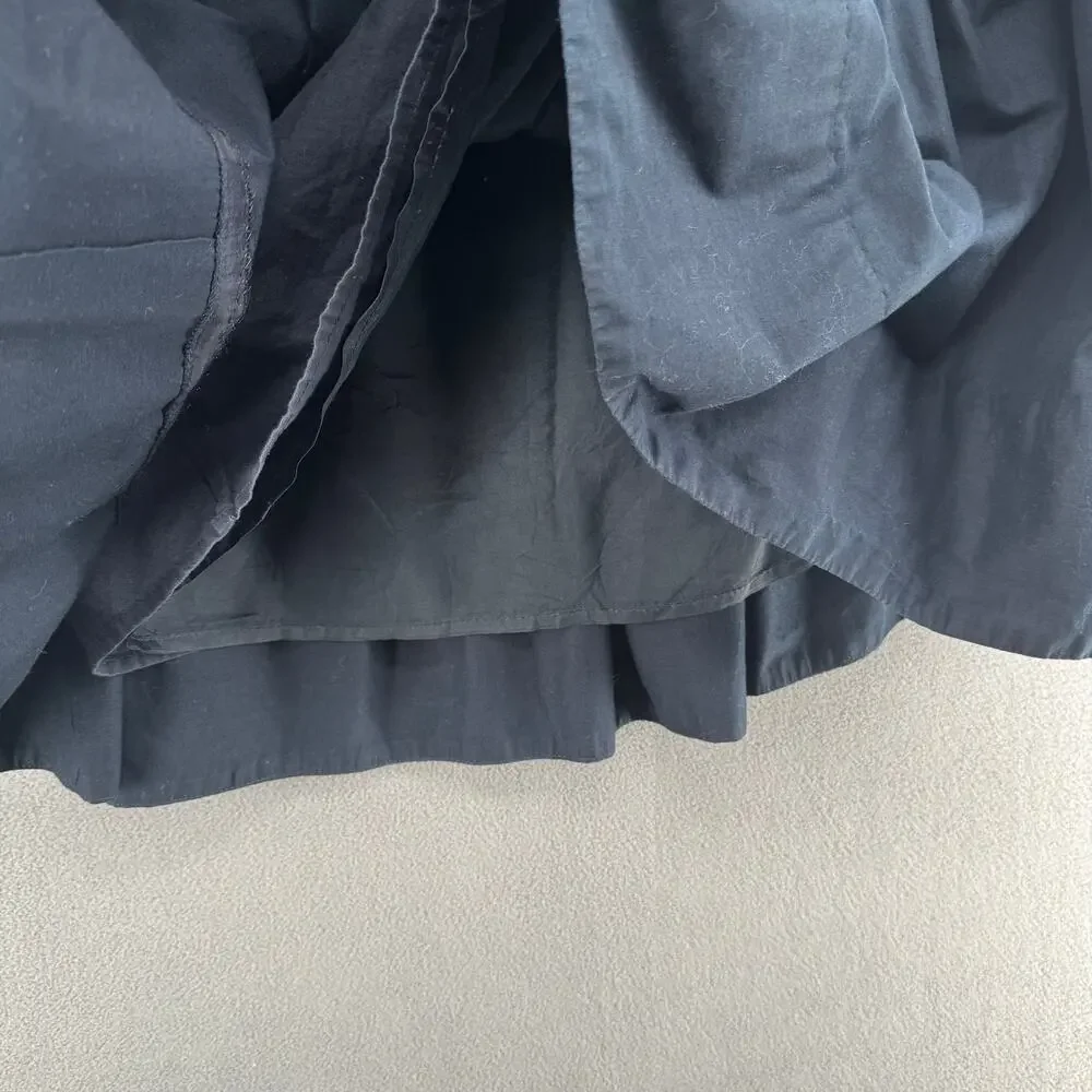 Leifsdottir Pleated Preppy School Girl Skirt Womens 4 Blue‎ Lined Front Zipper